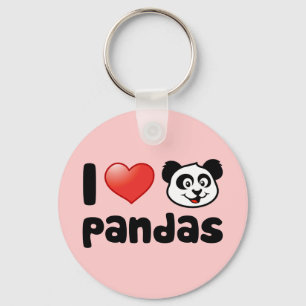 I Kärlek Pandas Nyckelring