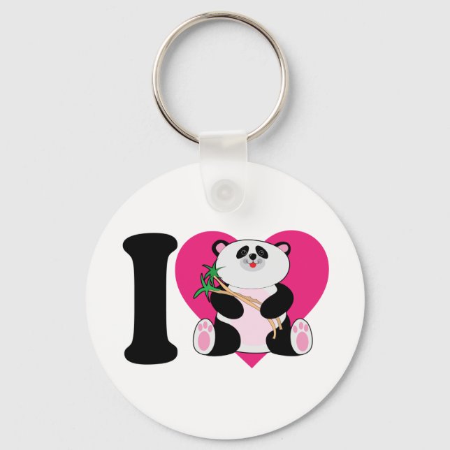 I Kärlek Pandas Nyckelring (Framsida)