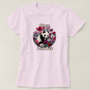 I Kärlek Pandas Panda Bear T Shirt