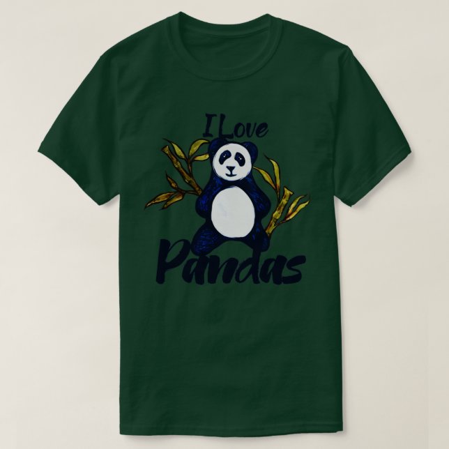 I kärlek pandas t shirt (Design framsida)
