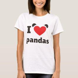 I Kärlek Pandas T Shirt