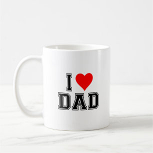 I Kärlek-Pappa-kaffe Mugg - minimalistiskt gåvobis