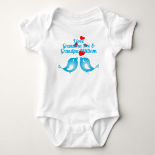 "I kärlek Pappa och Nana" Bluebirds och Röda ör T Shirt