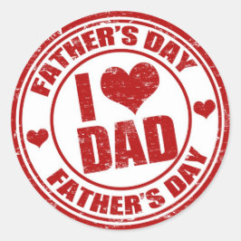 I KÄRLEK PAPPA RUNT KLISTERMÄRKE