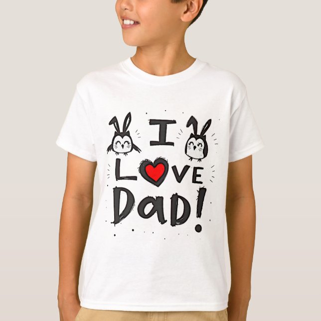 I KÄRLEK PAPPA T SHIRT (Framsida)