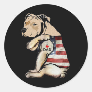 I Kärlek Pappa Tattoo Fars dag Runt Klistermärke
