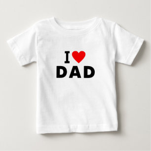 i kärlek pappa-texttext för hjärtpappa far-symbol tee shirt