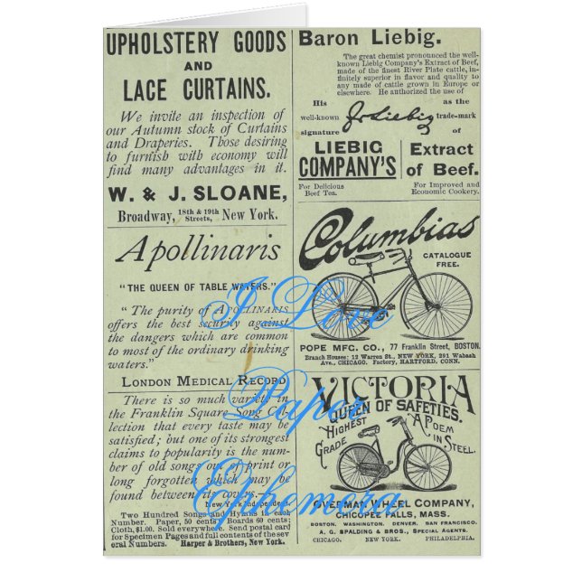 I Kärlek Pappra Ephemera Hälsningskort (Framsidan)