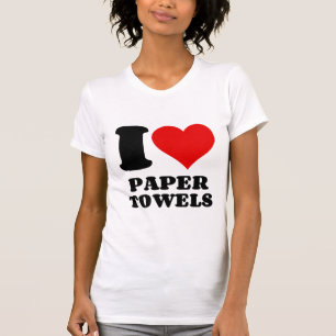 I KÄRLEK PAPPRA TOWELS T SHIRT