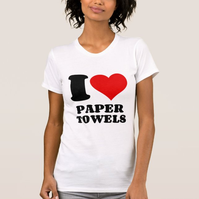 I KÄRLEK PAPPRA TOWELS T SHIRT (Framsida)