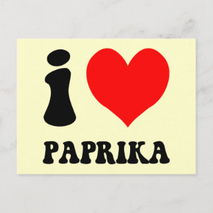 I kärlek paprika vykort