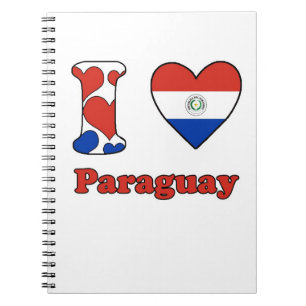 I kärlek Paraguay Anteckningsbok