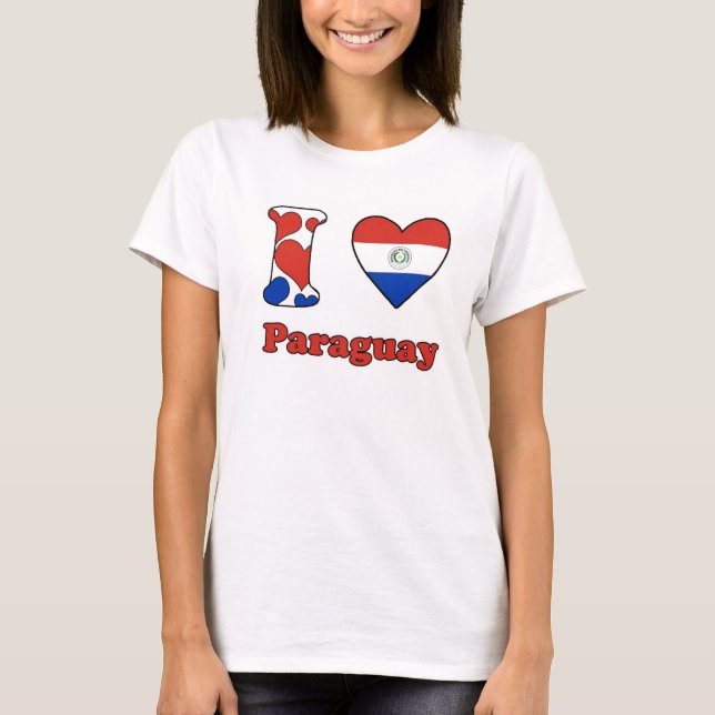 I kärlek Paraguay Tee (Framsida)