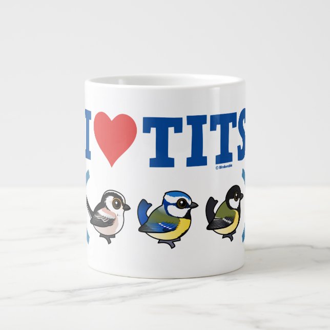 I Kärlek Paridae EU Jumbo Mugg (Framsidan)