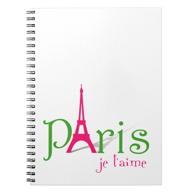 I kärlek Paris Anteckningsbok (Framsidan)