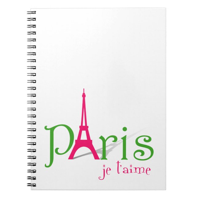 I kärlek Paris Anteckningsbok (Framsidan)