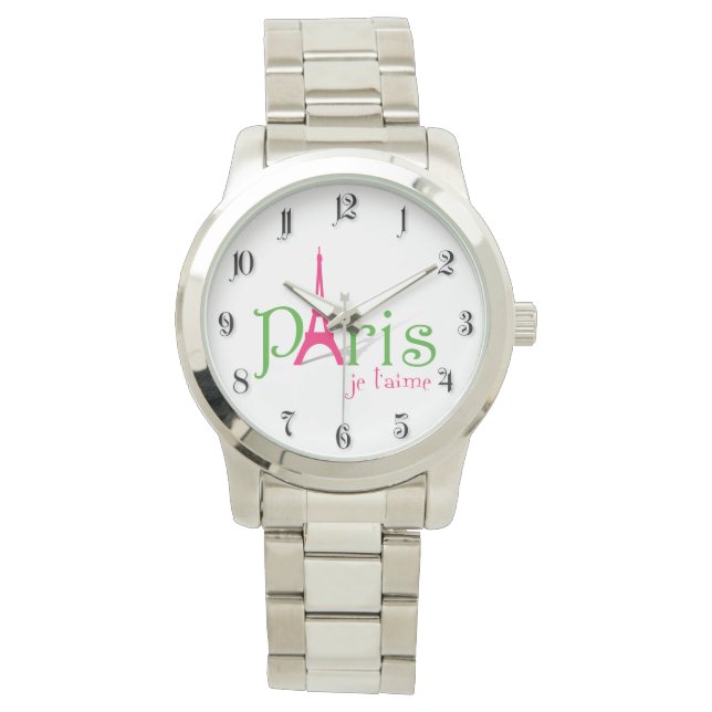 I kärlek Paris Armbandsur (Framsida)