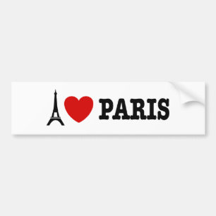 I Kärlek Paris Bildekal