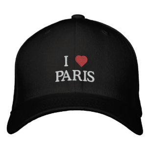 I Kärlek Paris Broderad Keps