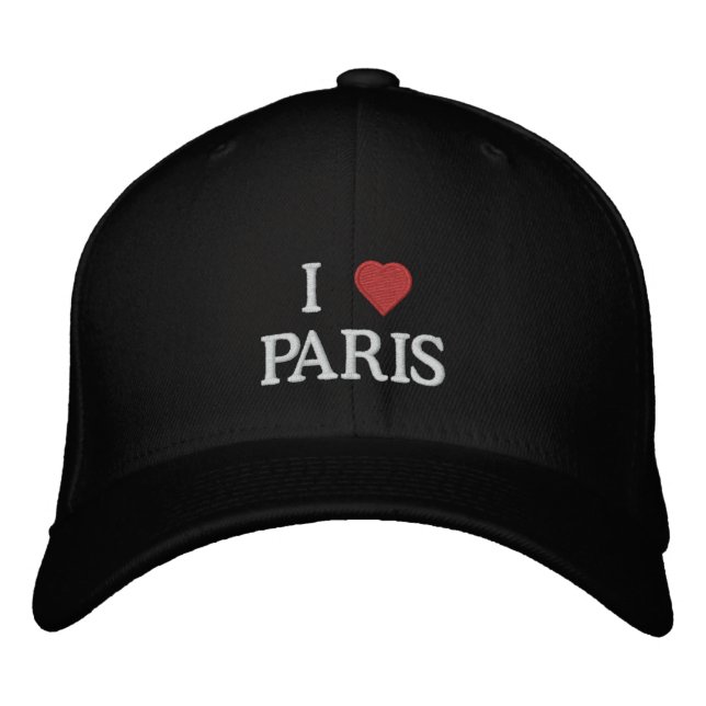 I Kärlek Paris Broderad Keps (Framsida)