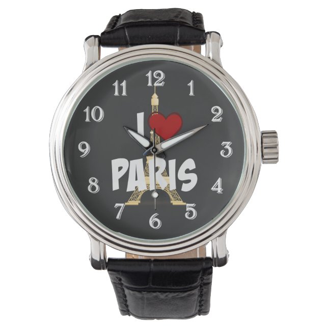 I Kärlek Paris, charmig populär design Armbandsur (Framsida)