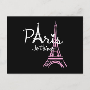 I Kärlek Paris Eiffel Torn Frankrike Fransk Souven Helg Vykort