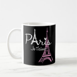 I Kärlek Paris Eiffel Torn Frankrike Fransk Souven Kaffemugg