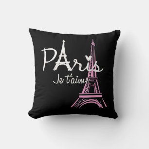 I Kärlek Paris Eiffel Torn Frankrike Fransk Souven Kudde