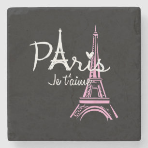 I Kärlek Paris Eiffel Torn Frankrike Fransk Souven Stenunderlägg