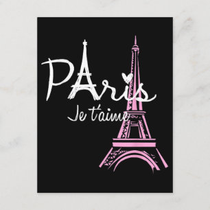 I Kärlek Paris Eiffel Torn Frankrike Fransk Souven Tilläggskort