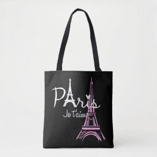 I Kärlek Paris Eiffel Torn Frankrike Fransk Souven Tygkasse