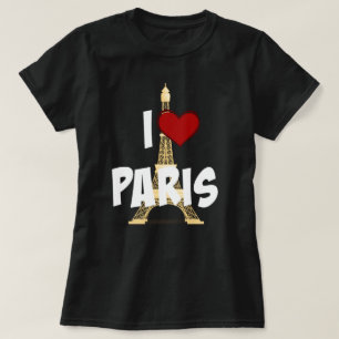 "I Kärlek Paris" Eiffel Torn T Shirt