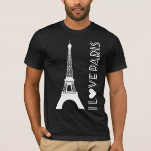 I Kärlek Paris Eiffel Torn T Shirt