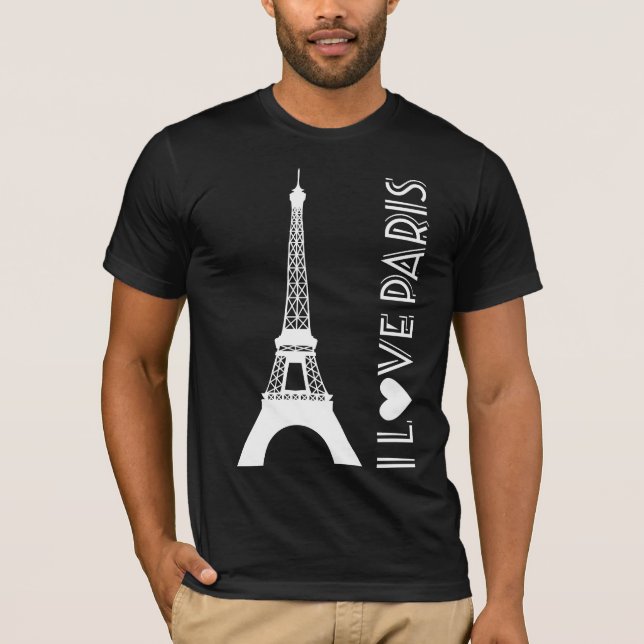 I Kärlek Paris | Eiffel Torn T Shirt (Framsida)