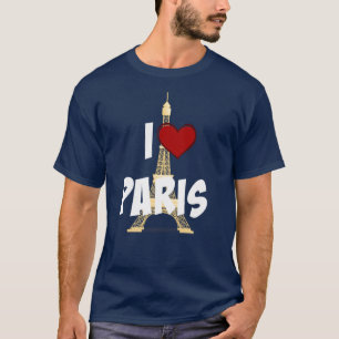 "I Kärlek Paris" Eiffel Torn Tee Shirt
