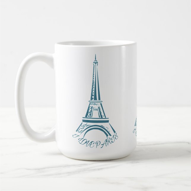 I Kärlek Paris | Eiffel Tour Kaffemugg (Vänster)