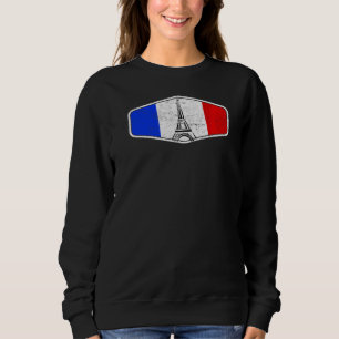 I Kärlek Paris Frankrike Eiffel Torn Vintage Frans T Shirt