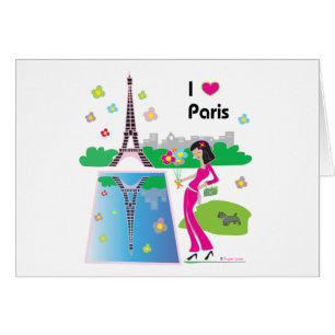I kärlek Paris, Frankrike Hälsningskort