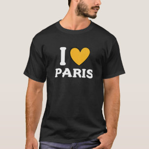 I Kärlek Paris Frankrike T Shirt