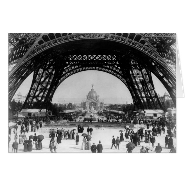 I Kärlek Paris Hälsningskort (Framsidan Horizontal)