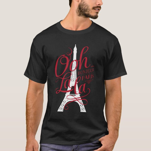 I Kärlek Paris Hoodie Frankrike T Shirt (Framsida)