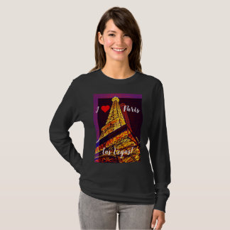 I Kärlek Paris i Las Vegas Women's T-Shirts