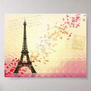 I kärlek Paris i Springtime Poster