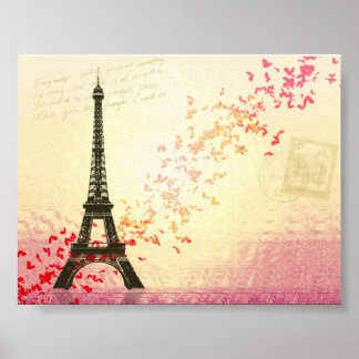 I kärlek Paris i Springtime Poster