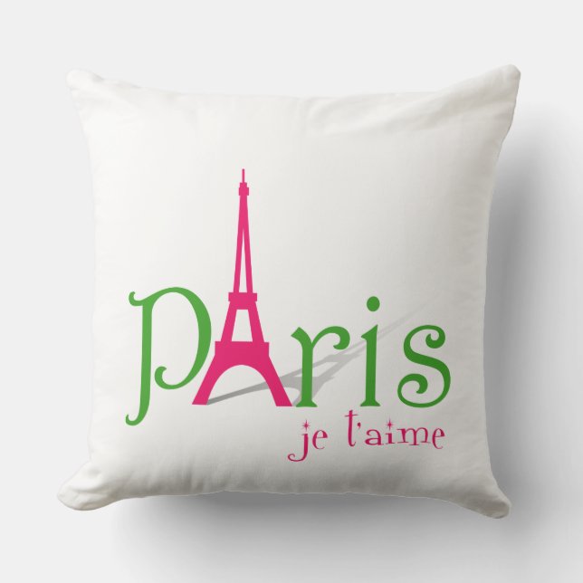 I kärlek Paris Kudde (Framsida)