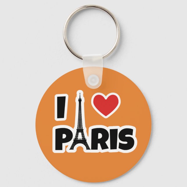 I kärlek Paris Nyckelring (Framsida)