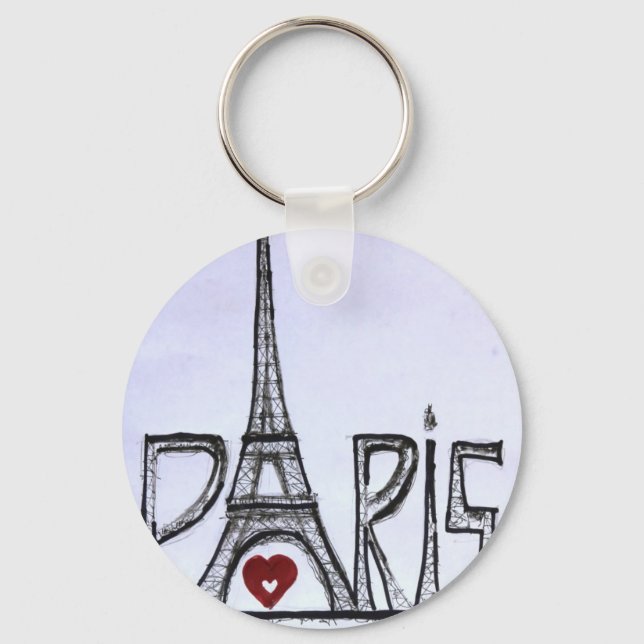 I kärlek Paris Nyckelring (Framsida)