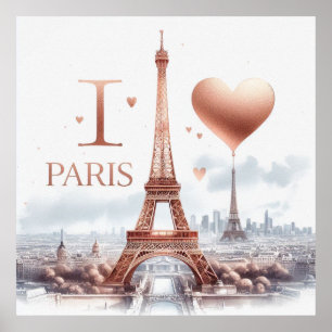 I Kärlek Paris Poster