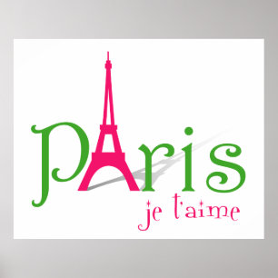 I kärlek Paris Poster