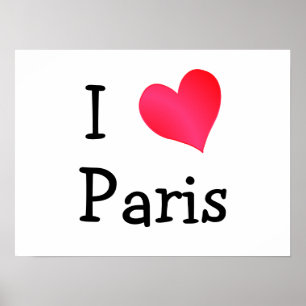 I Kärlek Paris Poster